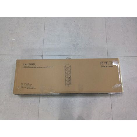 Ce meuble-lavabo de hauteur moyenne est idéal pour la salle de bain. Il comprend 2 tiroirs et 3 étagères. Dimensions : 20 cm (L) x 30 cm (P) x 160 cm (H). Couleur : Blanc. (1/5)