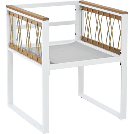 Ce set de meubles de jardin en 7 pièces offre de l’espace pour 6 personnes. Il est équipé d’une surface de table en verre dur, recouverte d’un filet en polyester. Les rebords des tables sont en matéri (1/5)