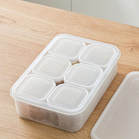 Boîte à soupe étanche, boîte de conservation au congélateur, boîte de portionnement de qualité alimentaire, boîte scellée (1/5)