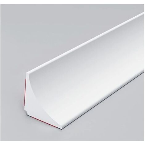 Bande d'étanchéité d'angle autocollante blanche de 1 mètre, bande de retenue d'eau de seuil de salle de bain, bande de bordure, 1,5 x 1,5 cm