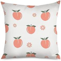 Housse de Coussin Déco Pêches Tendance Maison