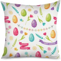 Housse de coussin poule et poussins, ferme