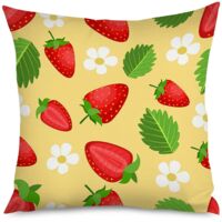 Housse de Coussin Fraises Tendance