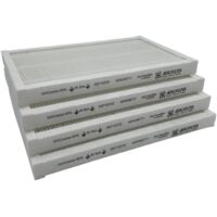 Aerofilter - Lot de 4 Filtres G4 Compatible Murprotec CTA Modèle 2, 3 et 4 - 252x153x22mm - Filtration Double Flux VMC - Synthétique