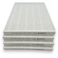 Aerofilter - Lot 4 Filtres G4 405x292x24mm - Compatible Chauffe-Eau Thermodynamique ALDES T.Flow Hygro+ Nano - Double Flux