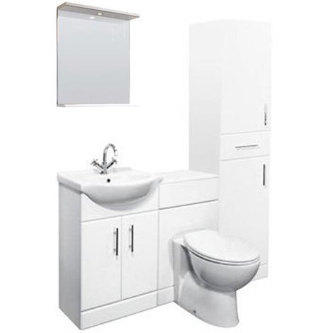 Wc Toilet Unit Pan Cistern, Toilet And Sink Vanity Unit 1400mm