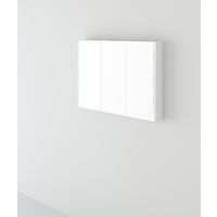 VeeBath Sphinx 700mm Wall Hung White Vanity Unit & Mirror Cabinet Bathroom Set