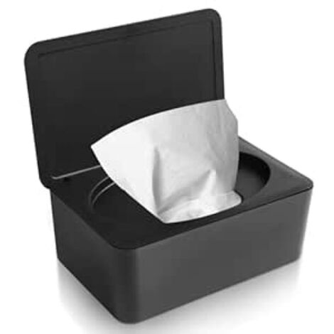 Feuchttuchbox mit luftdichtem Silikondeckel – EINNENFFER – Staubdichte Aufbewahrung für Feuchttücher, Fassungsvermögen bis zu 100 Tücher, sicheres und langlebiges Material, rutschfester Boden für sich (1/5)