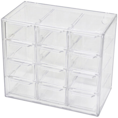 Tischorganizer, transparente Aufbewahrungsbox für den Schreibtisch, 1er-Set für Schüler (1/5)