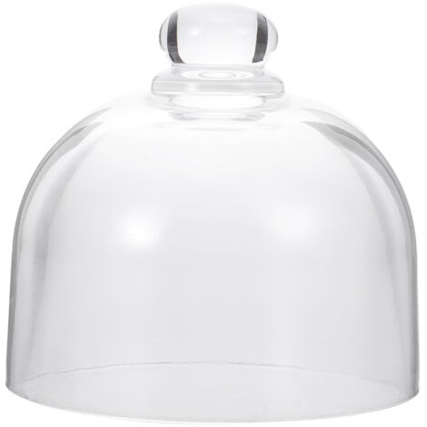 Tortenständer, 30 cm große Glasglocke mit Griff, transparente Präsentationsfläche für Desserts und Vorspeisen. 5 cm x 5 cm x 8 cm. Passende Tellerständer für die 5-cm-Glocke. (1/5)