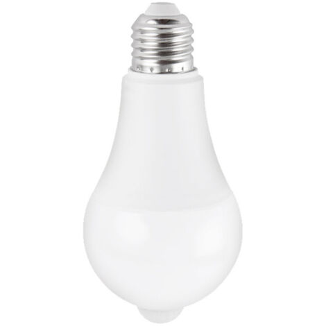 Bewegungsmelder-Glühbirne, 18W E27 LED-Glühbirne mit Infrarot-PIR-Sensor, automatische Ein-/Ausschaltfunktion, Beleuchtung für Treppen, Garage.