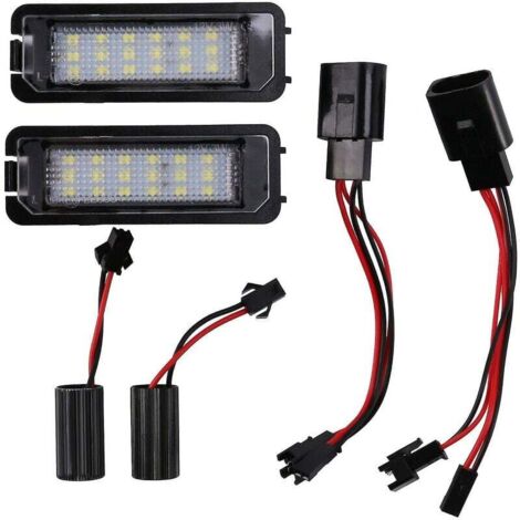 Stück 12V LED-Kennzeichenleuchten, kompatibel mit Golf 4, 5, 6 und 7 (1/4)