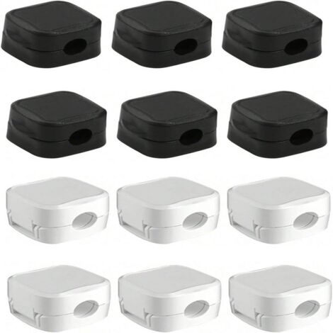 Magnetischer Kabelorganizer, magnetische Kabelclips, leichtgängige und verstellbare Kabelclips für Ladekabel, Nachttisch, Schreibtisch, Telefon, Auto, Wand, Büro (weiß, 6 Stück) (1/5)