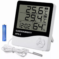 Temperatur- und Feuchtigkeitsmonitor, 4-Fenster-Display, hochauflösendes und empfindliches digitales Thermometer-Hygrometer