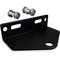 Universelle Anhängerkupplung für Rasenmäher mit Nullradius, 12,7 cm, hochfester Stahl - Montagematerial inklusive (Schwarz)