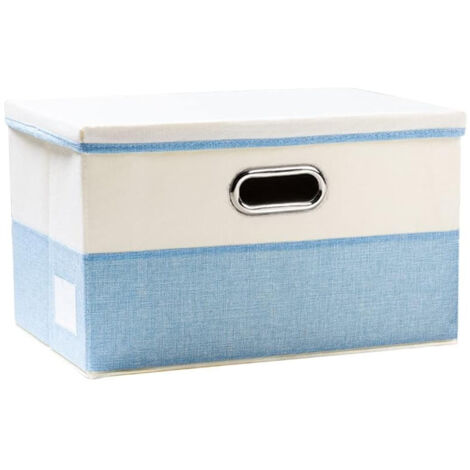 Faltbare und waschbare Aufbewahrungsbox mit Deckel, für Zuhause, Schlafzimmer oder Kleiderschrank. (1/5)