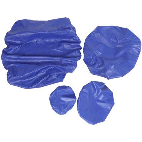 Set mit 4 waschbaren PU-Zahnarztstuhlbezügen, Kissen- und Kopfstützenschutz, Größe L, blau (1/5)