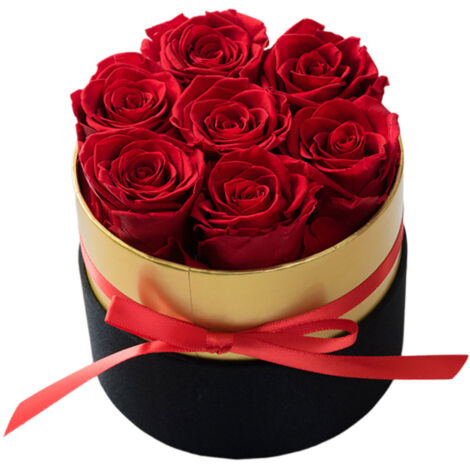 Herzförmiger Umarmungseimer, ewige Blume, fertiges Produkt, 16 Rosen, Blumengeschenk zum Muttertag oder Valentinstag. (1/5)