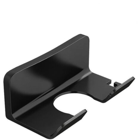 Haartrocknerhalterung – Selbstklebend, kein Bohren erforderlich – Stabil, langlebig und platzsparend – Geeignet für Haartrockner, Glätteisen und Lockenstab – 15,8 x 8,8 x 6,7 cm (1/5)