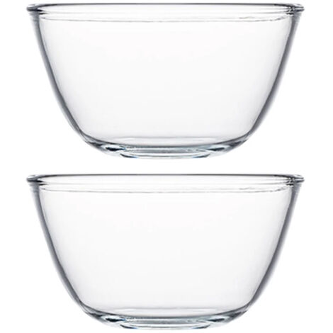 Set mit 2 Shengji-Rührschüsseln aus Klarglas – 500 ml Fassungsvermögen (1/5)