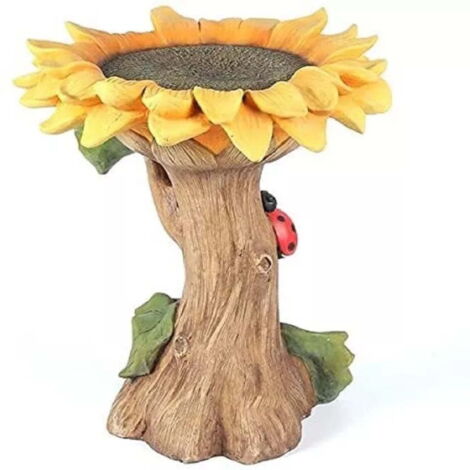 Wetterbeständige Gartenbank aus Kunstharz, Sonnenblumenmuster, mehrfarbig (1/5)