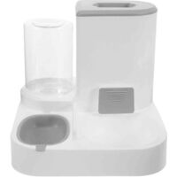 Automatischer 2-in-1-Futter- und Wasserspender für Hunde und Katzen, Schwerkraftbefüllung, großes Fassungsvermögen, geeignet für kleine und große Haustiere: Welpen, Kätzchen, Kaninchen und