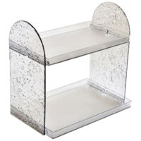 Make-up-Organizer aus transparentem Acryl – JINFGERNE – Mehrstufiges Aufbewahrungsregal für Kosmetik, Hautpflege und Parfums