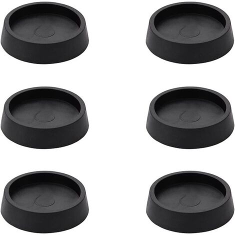 6 PCS Gummi Möbelrollenauflage, Anti-Rutsch-Pads für Möbelrollen, rutschfeste Füße Protector Pad, Runde Bodenschutz Möbel Antirutschmatte, Für alle Böden und Möbelräder geeignet (1/5)