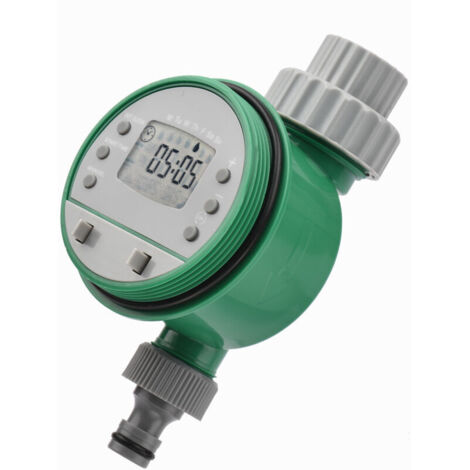 Digitaler automatischer Bewässerungstimer, programmierter Gartenbewässerungstimer, batteriebetriebener intelligenter Wasserbewässerungsregler für Rasen, Ackerland, Innenhof, Gewächshaus (1/5)