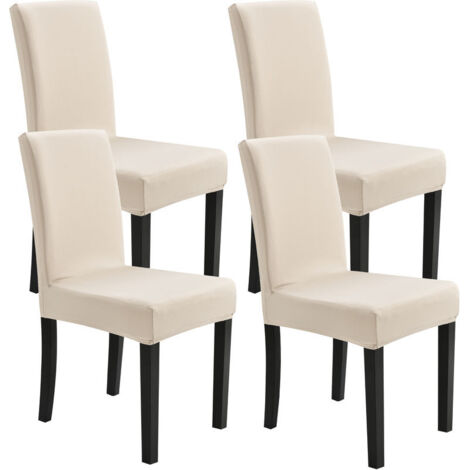 4er-Set Stuhlhusse 42-53 cm Sandfarben (1/5)