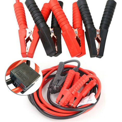 2x6m Starthilfekabel Starterkabel Set mit Überspannungsschutz KFZ LKW PKW Batterie für 12 Volt/24 Volt(2x6m) (1/5)