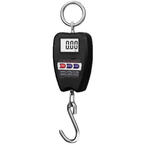 Tragbare elektronische Gepäckwaage, multifunktionale Digitalwaage, LCD-Display, hochpräzises Handwiegewerkzeug, Hakenwaage, kompakte Kranwaage (1/5)