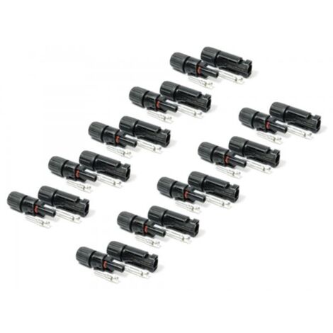 Solar Stecker kompatibel mit MC4 Auswahl 1 bis 50 Paar Solarstecker 10 Paar (1/5)