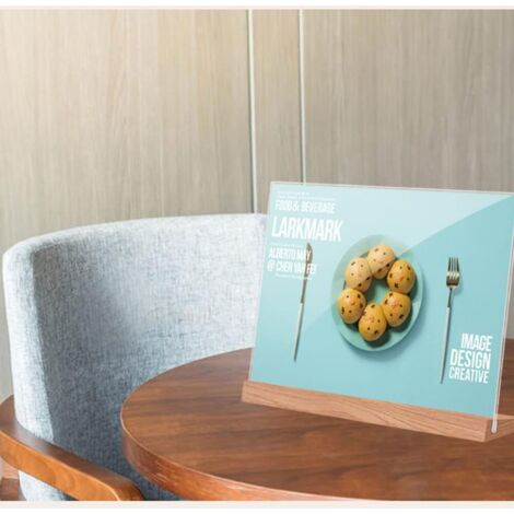 Kiptyg Lot De 6 Présentoirs De Table A6 Acrylique Transparent Pied Bois – Supports Menus Double Position (Droit / Incliné 30°), Pour Restaurant, Café, Bureau étiquette Prix Table Café Kiptyg Lot De 6 Présentoirs De Table A6 Acrylique Transparent Pied Bois – Supports Menus Double Position (Droit / Incliné 30°), Pour Restaurant, Café, Bureau étiquette Prix Table Café