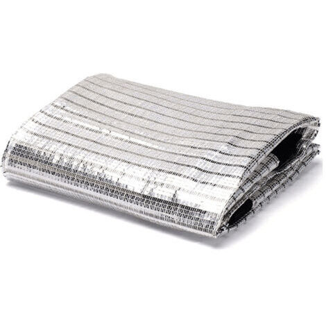 Sollbry – Voile d'ombrage en aluminium 1 x 1 m – Maille respirante pour protection solaire – Couverture végétale pour arbres – Séchage rapide (1/4)