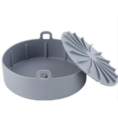 Sollbry Pot en Silicone pour Friteuse à Air,Accessoire Air Fryer,Panier Friteuse en Silicone,Air Fryer Silicone Pot Panier,Réutilisable Panier en Silicone,pour Airfryer,Micro-Ondes,Le Moule à Gâteau