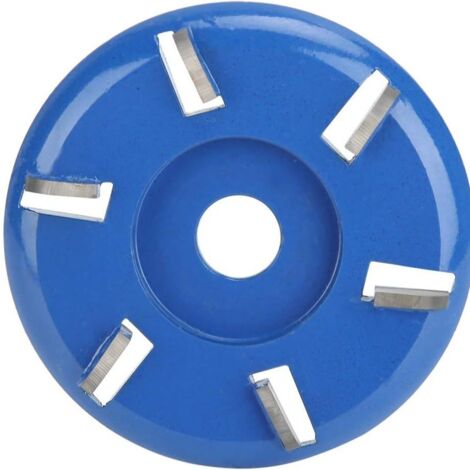 Sollbry Disque de coupe de bois, meuleuse d'angle de dissolvant de souche disque de sculpture sur bois 6 dents tronçonneuse fraise outils de lame de travail du bois (1/5)