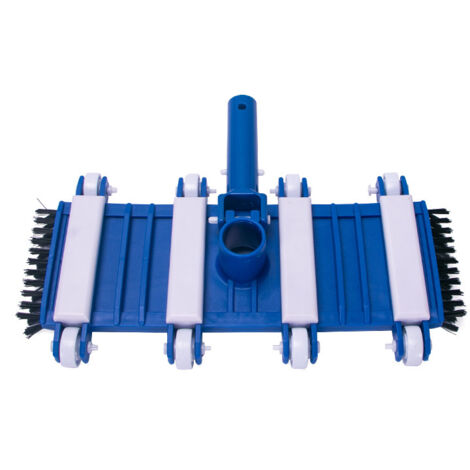 Sollbry 1 tête d'aspirateur de piscine avec roues, tête robuste de 14 pouces, tête d'aspirateur de piscine flexible avec pivot (poteau non inclus) (1/4)