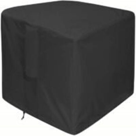 Sollbry Housse de protection pour foyer - Housse de table de foyer carrée 420D imperméable et résistante pour patio - Noire (carrée - 82 x 82 x 61 cm) - Convient aux housses de foyer/bol de 32 pouces (1/5)