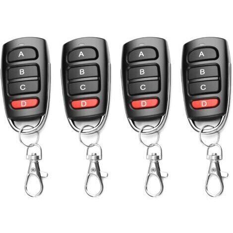 Sollbry – Télécommande universelle 4 boutons 433 MHz – Duplicateur pour porte de garage – Portée 10 m – Compatible avec plusieurs marques (1/5)