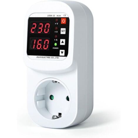 Sollbry – Protecteur de surtension AC220V 16A – Plage de surtension réglable 230-300V – Écran LCD – Protection intelligente contre surtension/sous-tension (1/5)
