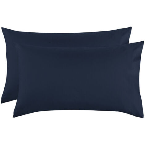 Sollbry Lot de 2 taies d'oreiller en microfibre, taie d'oreiller douce avec fermeture à enveloppe, taie d'oreiller infroissable, 20 x 30 pouces, bleu marine (1/3)