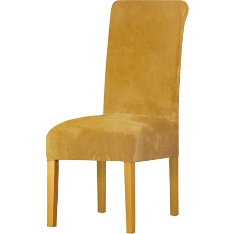 Sollbry Housse de Chaise en Velours,la Grande Dame de Velours dinant la Chaise pour Le Banquet de fête d'hôtel de Restaurant (2 Pack) (1/4)