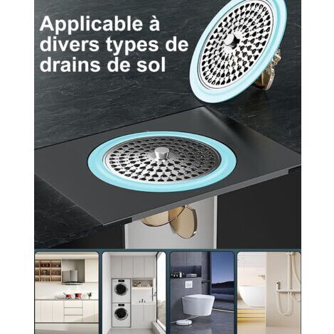 10mx7cm Filtre Cheveux Douche, Filtre De Sol pour Salle de Bains, Attrape Cheveux Douche Jetable pour Drain de Douche avec Pelle de Nettoyage pour Sal | Leroy Merlin