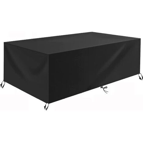 Sollbry Housse Table de Jardin, Housse Salon de Jardin, Rectangulaire Couverture de Protection Meubles Bâche Salon de Jardin Imperméable Anti-UV 420D Oxford Bache Table Exterieur 170x94x71cm (1/5)