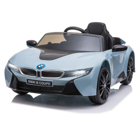 Voiture électrique enfants 6 V - V. max. 3 Km/h effets sonores + lumineux télécommande BMW I8 coupé bleu (1/5)