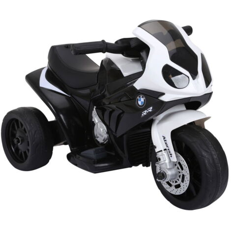 Bmw S1000Rr Moto Électrique Pour Enfants Sous Licence Véhicule Pour Enfants Avec Batterie, Tricycle, Acier, Noir, 66X37X44 Cm (1/4)