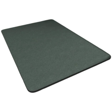 Kieselgur-Badematte 50×80 cm - Dunkelgrün - Oberfläche aus Kieselgur und Gummirückseite - Super saugfähig, schnelltrocknend und rutschfest.