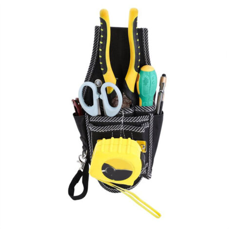 9-in-1 Werkzeugtasche / Gürteltasche / Aufbewahrungstasche für Elektrikerwerkzeug / multifunktionale Aufbewahrungstasche für Schraubendreher-Sets, geeignet für Heimwerker, Elektriker, Klempner und Bau (1/5)