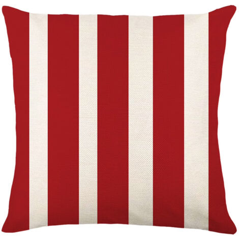 Weihnachtskissenbezug, 45 x 45 cm, mit festlicher Dekoration, Landhausmuster und Weihnachtsbaum, Winterkissenbezug für Sofa, zeitlich begrenztes Sonderangebot. (1/5)